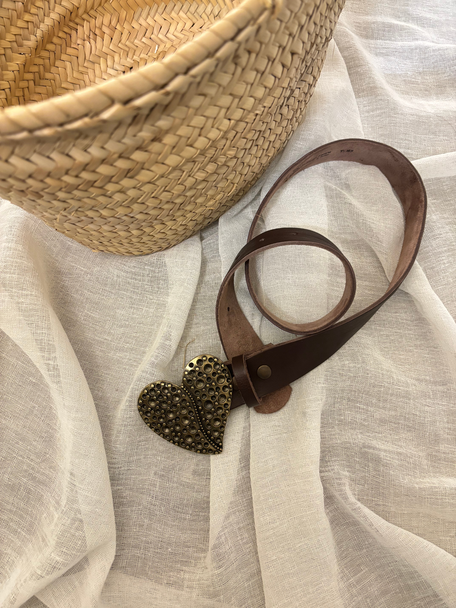 CINTURÓN PIEL CORAZÓN