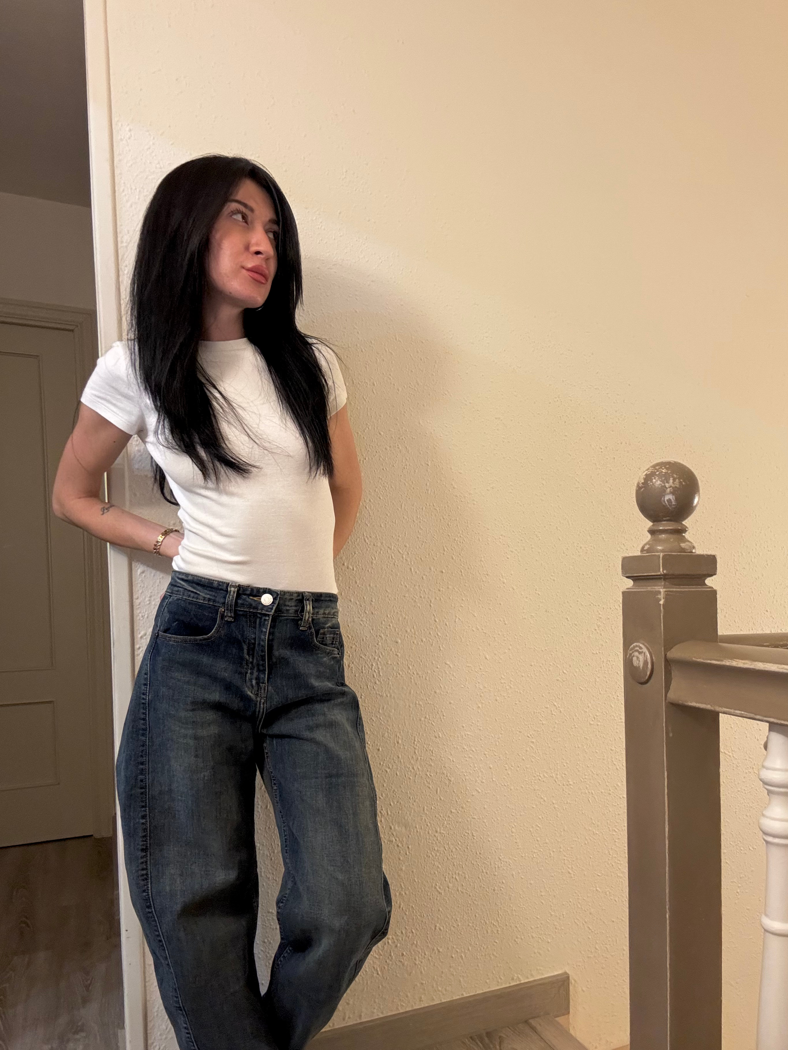 JEAN BALLON CLARO CON COSTURA