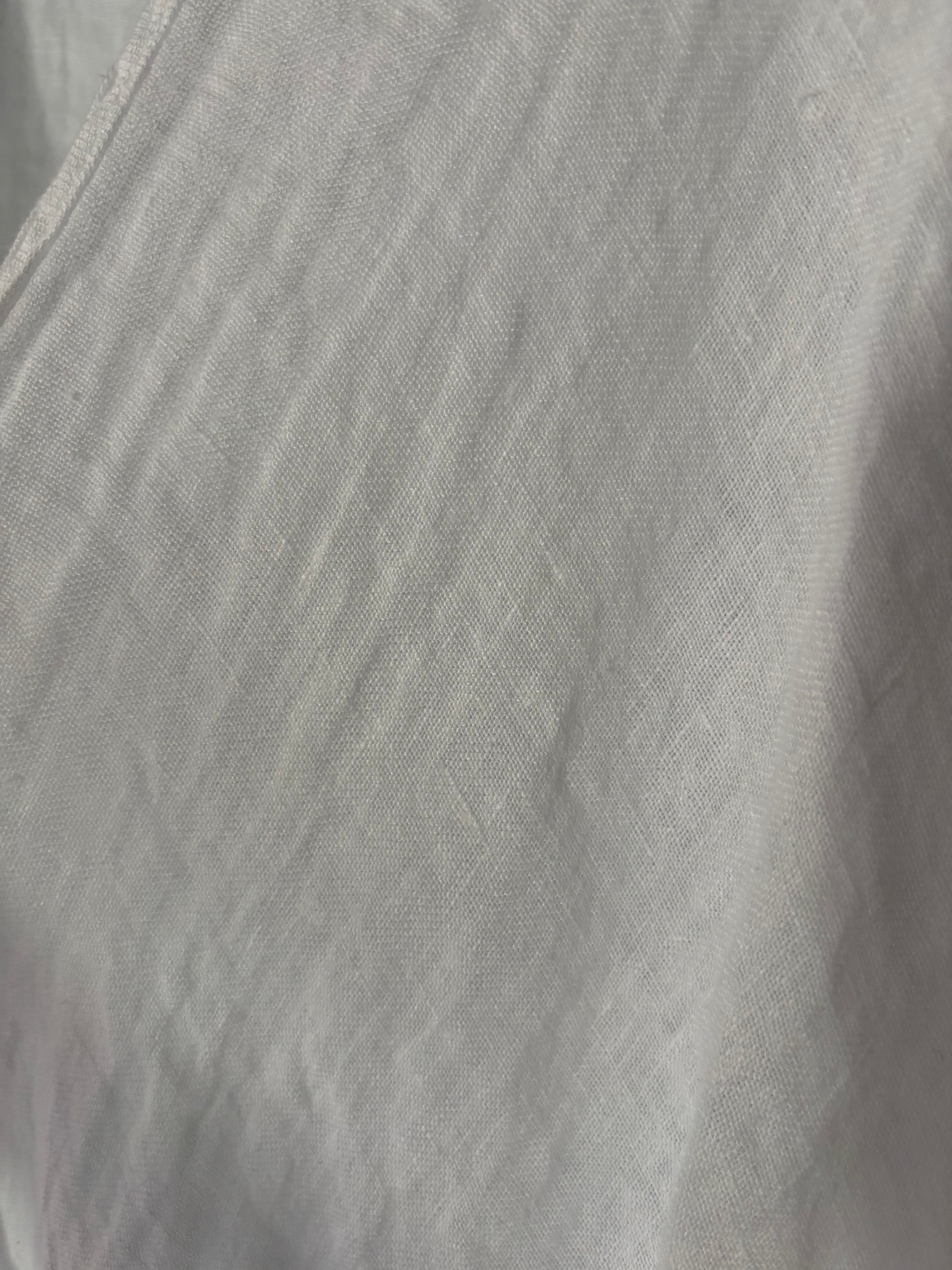 BLUSA DE LINO OVERSIZE BLANCA