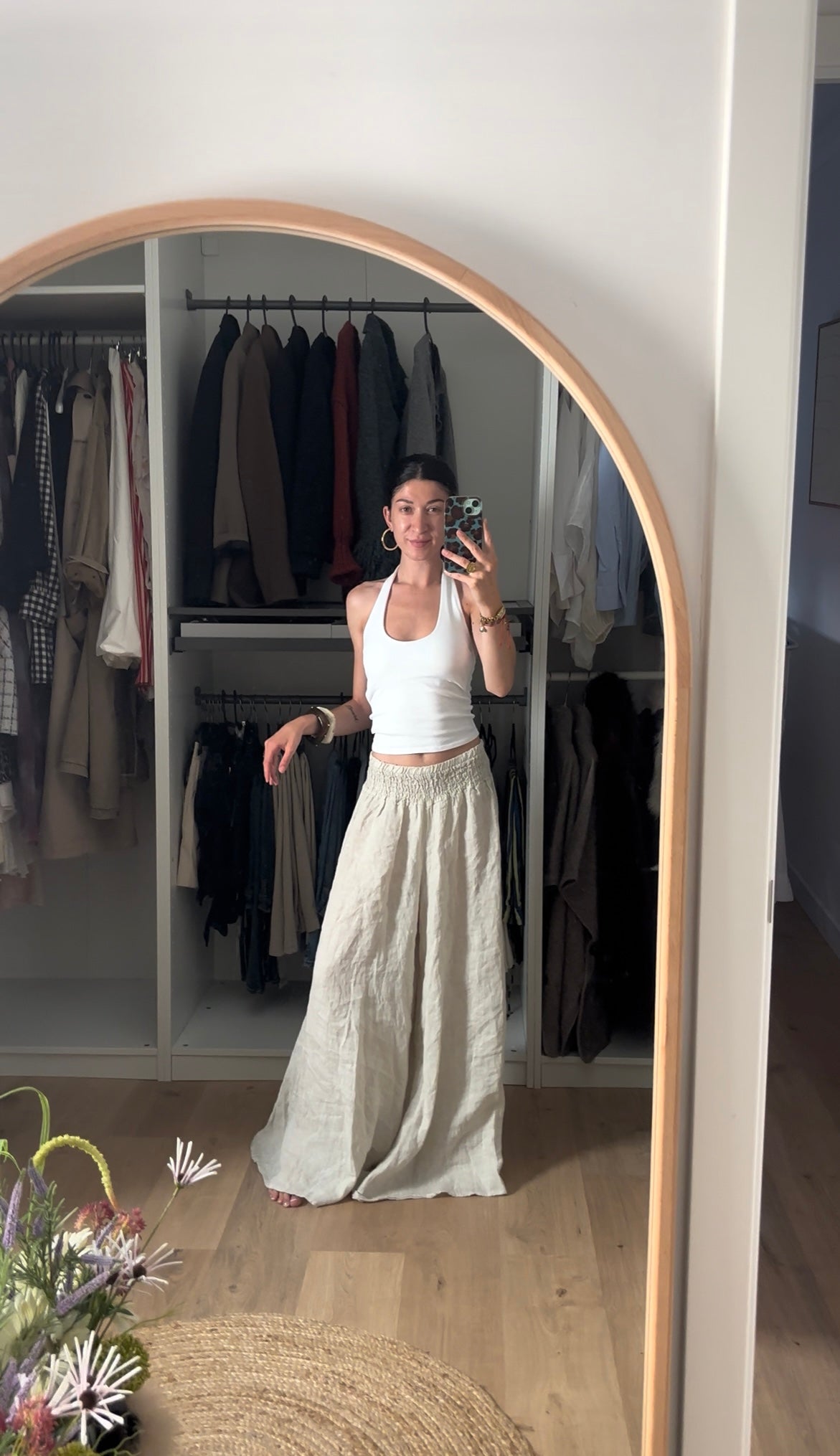 PANTALÓN LINO BEIGE